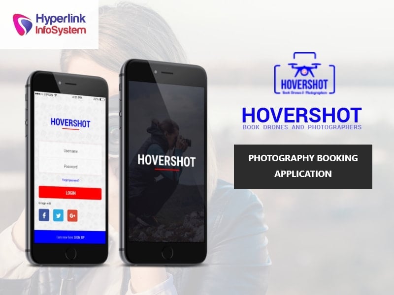 hovershot photography booking application